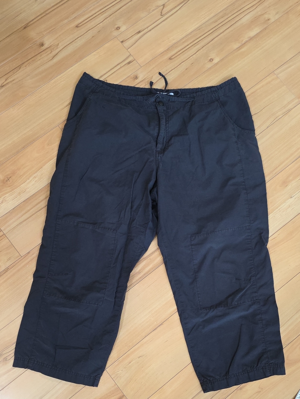 Vintage Columbia Lightweight Black Capri Pants Size XL